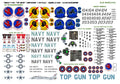 1:48 Decals for "Top Gun" F-14A Tomcat Conversion (F-14 VF-1 VF-213 VFA-213)