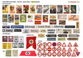 1:35 Scale German WW2 Diorama Decals (Posters, Street Signs, Tank Slogans)
