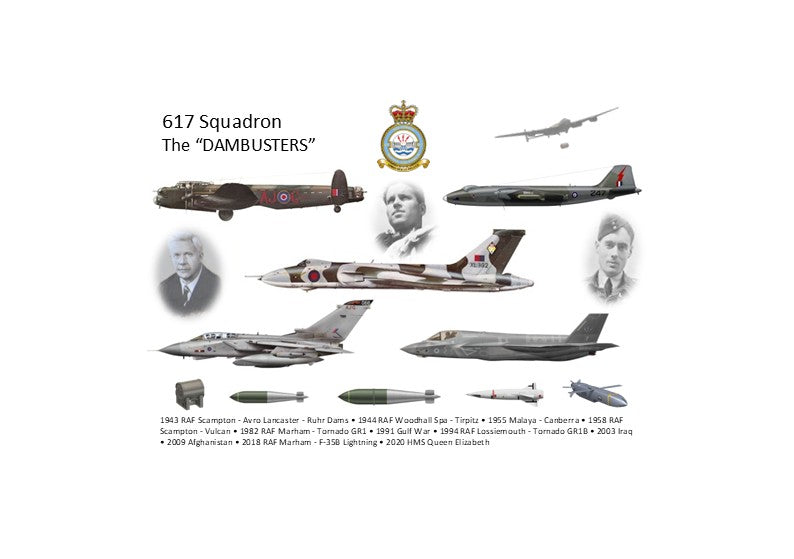 1:48 617 Squadron Dambusters 80th Tribute Decals - Tornado, F-35, Lancaster