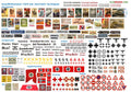 1:72/1:76 Scale German WW2 Diorama Decals (Posters, Street Signs, Tank Slogans)